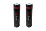 Two replaceable 18650 batteries supplied with the Guide TD435LS