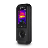 FLIR DM266 thermal imaging multimeter showing its colour display, three-quarter view