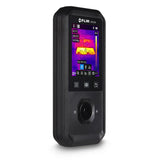 FLIR DM266 thermal imaging multimeter three-quarter view showing the thermal camera lens and display