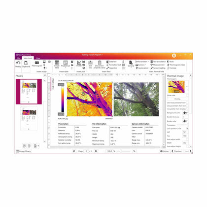 SENSE Reporting Thermal Infrared Analysis Software | GoThermal
